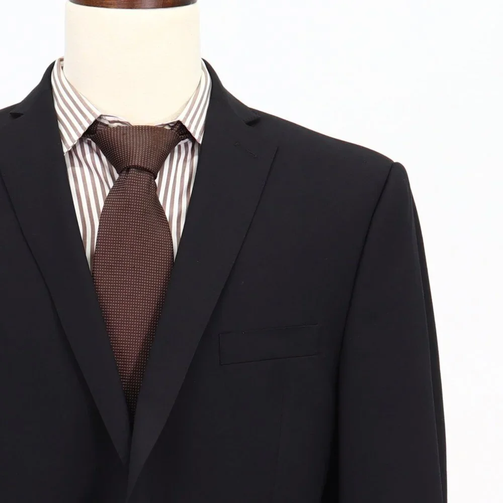 Saks Fifth Avenue 44L Gray Solid 2-Button Sport Coat Blazer Jacket P598